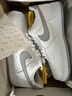 耐克NIKE緩震板鞋男空軍一號 AIR FORCE 1運動(dòng)鞋 FJ4146-100白灰43 曬單實(shí)拍圖