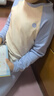 Q21【中暖】小暖皮兒童保暖內(nèi)衣套裝男女童秋衣秋褲校服神器 米藍(lán)-拼色款 130 曬單實(shí)拍圖