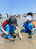 兒童下水褲趕海服涉水服寶寶涉水褲防水連體雨鞋玩水服撈魚(yú)水叉褲 藍色 36 碼鞋內長(cháng)22.5cm 曬單實(shí)拍圖