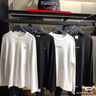 Calvin KleinJeans25秋季新款男士休閑通勤ck刺繡純棉寬松打底長(cháng)袖T恤上衣 YAF-月光白 M 曬單實(shí)拍圖