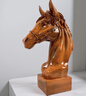 馬擺件馬到成功鑰匙收納擺件書(shū)房辦公室裝飾品客廳玄關(guān)開(kāi)業(yè)禮物 原木色-戰馬款馬頭 曬單實(shí)拍圖