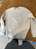 FPA輕量基礎(chǔ)運(yùn)動速干衣服長袖 春秋季小圓領(lǐng)印花休閑寬松黑色t恤男款 白灰色 M 曬單實(shí)拍圖
