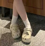 南木熊云朵泡芙洞洞鞋女2025新款夏季外穿拖鞋eva防滑厚底增高沙灘涼鞋 39-40【適合38-39碼】 曬單實拍圖
