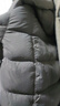 MO&Co.羽絨服90鴨絨可拆卸風(fēng)帽高領(lǐng)蓬松泡芙型廓形龜背摩安珂 中灰色 S /160 曬單實(shí)拍圖