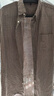 無印良品（MUJI）男式 漢麻混 短袖襯衫 男士襯衣格子 格紋開衫棉麻 深米色格紋 XL (180/104A) 曬單實拍圖