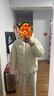 亞瑟士（asics）ASICS/亞瑟士童裝25年冬季中大童寬松短款泡芙羽絨服外套輕薄舒適 曬單實(shí)拍圖