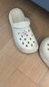 名創(chuàng  )優(yōu)品（MINISO）洞洞鞋男女夏季外穿涼鞋防滑厚底踩屎感包頭涼拖鞋 卡其+海洋星星 曬單實(shí)拍圖