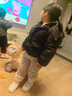 G.DUCKKIDS小黃鴨童裝女童棉褲冬季2024新款夾棉加厚兒童褲子冬裝外穿束腳褲 米色aeokmim 90 (S) 1~2歲【80-90cm】 曬單實(shí)拍圖
