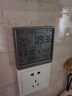 杜克溫濕度計室內(nèi)時鐘wifi智聯(lián)家用數(shù)顯電子可貼可立TH3 深空灰 曬單實拍圖