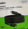 貝爾金（BELKIN）USB4全功能數(shù)據(jù)線 2米兼容雷電3數(shù)據(jù)傳輸線 240W快充 20Gbps大數(shù)據(jù)傳輸 拓展投屏Type-C線 INZ004 曬單實(shí)拍圖