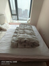 水星系列家紡匈牙利正品95白鵝絨被加厚100%羽絨被子靜音全棉抗菌被芯春秋冬被 防鉆絨全棉面料--扭花灰色 220cm*240cm加厚被5000克（填充鵝絨3700克） 曬單實(shí)拍圖