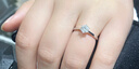 唯一（Winy）莫桑鉆戒925銀戒指女款求婚結婚紀念日生日禮物女生實(shí)用銀首飾品 曬單實(shí)拍圖