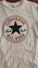 匡威（Converse）官方 夏季新品棉質(zhì)經(jīng)典星星貼片休閑短袖男T恤MCH737 MCH737-001 XS (165/88A) 曬單實(shí)拍圖