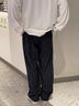 BAA AND BAA褲子男款秋冬季燈芯絨寬松直筒休閑褲青少年潮流闊腿百搭長(cháng)褲 黑色【常規】K70-HMFS XL 【建議120-135斤】 曬單實(shí)拍圖