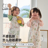 威爾貝魯（WELLBER）嬰兒睡袋寶寶竹棉紗布睡衣男女童春夏家居睡裙 櫻野兔兔90cm 曬單實(shí)拍圖