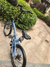 迪卡儂折疊自行車(chē)20寸變速通勤便攜學(xué)生輕量折疊車(chē) 升級款 Fold500 藍色 舒適坐墊+座位下把手 20英寸 曬單實(shí)拍圖