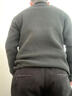 CEENIU男士青果領(lǐng)毛衣英倫復(fù)古修身輕熟商務(wù)針織衫秋冬季新款高端 黑色 M 曬單實(shí)拍圖