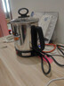 墨仚京不銹鋼電熱杯電煮杯燒水杯迷你煮面杯熱牛奶旅行小型便攜式加熱杯 1.2L 350w帶開(kāi)關(guān)/導流口 曬單實(shí)拍圖