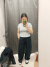優(yōu)衣庫女裝針織廓形長褲/彎刀鐮刀褲子25秋冬新款483722 475344 483722/69藏青色 L 曬單實拍圖