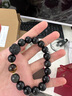 老鳳祥醒獅黑曜石手串男手鏈轉(zhuǎn)運珠銀首飾品七夕情人節(jié)生日禮物男友老公 【八倉速達(dá)】國潮醒獅黑曜石手串 曬單實拍圖