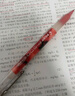 百樂(lè )（PILOT）P500紅色中性筆水筆0.5直液式走珠筆簽字筆學(xué)生文具套裝辦公用品刷題筆高顏值考試筆 5支裝 曬單實(shí)拍圖