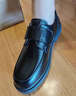 OLOEY男童皮鞋黑色正裝鞋小學(xué)生校園禮儀軟底兒童英倫風(fēng)演出表演鞋春秋 【黑色】老師推薦款 幼兒園主持人小皮鞋 32 碼內長(cháng)約20cm/推薦腳長(cháng)19cm 曬單實(shí)拍圖