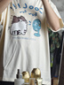 鏡朵純棉短袖t恤女夏季潮流新款寬松學生少女高中初中生女生衣服上衣 杏色-純棉高品質 M 建議80-105斤 曬單實拍圖
