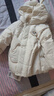 巴拉巴拉嬰兒羽絨服男童冬季女童短款外套花朵造型甜美萌208424107233 曬單實(shí)拍圖