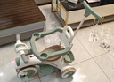 貝趣兒童三輪車(chē)1-3歲腳踏車(chē)寶寶遛娃神器嬰兒推車(chē)溜溜車(chē)三合一手推車(chē) 【安全護欄+靠背+轉向手推桿】 綠 推騎兩用0-6歲溜娃小孩自行車(chē) 曬單實(shí)拍圖