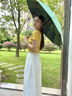 蜜雪小米雨傘全自動(dòng)防曬遮陽(yáng)傘戶(hù)外大號女晴雨兩用防紫外線(xiàn)防風(fēng)便攜太陽(yáng)傘 淺綠色 20骨 雙骨+加固版) 帶禮盒 曬單實(shí)拍圖