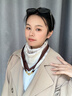 啄木鳥(niǎo)多功能磁吸扣棉麻護頸絲巾日本進(jìn)口圍巾親膚氣質(zhì)女生感小方巾 簡(jiǎn)筆杏【磁吸特厚親膚】 曬單實(shí)拍圖