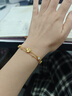 周大金 CHOW TAI KING黃金四葉草手鏈女生輕奢孔雀石瑪瑙手飾高端情人節(jié)生日禮物送女友 黃金999足金四葉草手鏈（附加倉(cāng)次日達(dá)） 曬單實(shí)拍圖