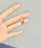 中國黃金（CHINA GOLD）錦鯉黃金項鏈女士足金小金魚吊墜七夕中秋節(jié)生日禮物送女朋友老婆 小金魚吊墜【贈S925鏈】約0.5g 曬單實拍圖
