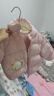 巴拉巴拉童裝兒童羽絨服寶寶男女童2025冬裝新款嬰兒外套保暖上衣泡芙羽絨 粉色小蘋(píng)果60356-白鴨絨 90 （充絨量71g 適合1-2歲） 曬單實(shí)拍圖