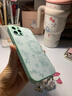 圣圖朗液態(tài)小羊皮草莓小熊適用iphone17promax蘋(píng)果15手機殼13新款14plus高級感女12全包16卡通男11保護套 液態(tài)小羊皮草莓小熊-淡青色 iPhone 12 Pro 曬單實(shí)拍圖