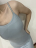 JRET藍(lán)色性感吊帶連衣裙女夏季純欲短裙辣妹修身緊身超顯身材包臀裙子 藍(lán)色 均碼 曬單實(shí)拍圖