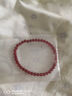 秦福炫天然紅瑪瑙手串馬年紅繩本命年女玉髓紅色寶石水晶極細小米珠手鏈 【單珠4mm】16-17cm手圍天然紅瑪 曬單實(shí)拍圖