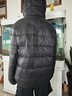 雪中飛兒童羽絨服輕薄保暖外套2025新款男女童裝秋冬季上衣 黑色 160 曬單實拍圖