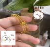 金至福5G爆閃珠黃金彈力鐲三圈手鏈轉運珠足金手鐲金鐲送女友情人節禮物 約7克（克重多退少補） 曬單實拍圖
