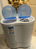 長(cháng)虹4.5KG雙桶洗衣機雙缸半自動(dòng)家用出租房宿舍小型迷你寶寶嬰兒童洗脫一體強力甩干抑菌除螨 藍色【升級款】洗脫兩用+抑菌除螨+不銹鋼脫水桶 曬單實(shí)拍圖