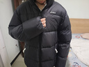 asics亞瑟士童裝25年冬季男女童短款泡芙面包服輕量蓬松舒適防水 黑色 85%絨子 175 充絨222g 曬單實拍圖