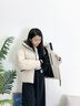 波司登25年羽絨服女士冬季90絨加厚連帽寬松短款時(shí)尚運動(dòng)保暖外套 曬單實(shí)拍圖