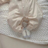 G.DUCKKIDS小黃鴨嬰兒連體衣春秋外出服新生兒衣服秋裝寶寶男入秋套裝小月齡 米黃色 80cm 曬單實(shí)拍圖
