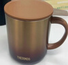 膳魔師（THERMOS）馬克杯不銹鋼茶杯大容量把手杯保溫咖啡杯團購生日禮物TEMC 【鍍鈦茶漏】日暮金 400ml 曬單實(shí)拍圖