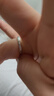 中國黃金（CHINA GOLD）情侶戒指銀戒指男女丁達(dá)爾求婚對戒情人節(jié)實用生日禮物送女友老婆 今/次日達(dá)*丁達(dá)爾情侶對戒【品牌禮盒】 曬單實拍圖