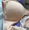 婧麒（JOYNCLEON）哺乳文胸孕婦內衣懷孕期哺乳薄款喂奶文胸產(chǎn)后前開(kāi)扣無(wú)鋼圈托聚攏 膚色3128【薄款透氣聚攏】 85B 曬單實(shí)拍圖