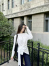 佐敘慵懶風(fēng)白色系微透長(cháng)袖T恤女夏秋薄款防曬衫百搭寬松外穿上衣罩衫 白色 M （100-120斤） 曬單實(shí)拍圖