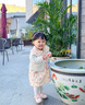 G.DUCKKIDS小黃鴨女童秋裝套裝一歲半女寶寶秋季三件套嬰兒秋天衣服女孩裙子 粉紅色 90 尺碼1~2歲【 80-90cm】 曬單實(shí)拍圖