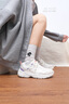 安踏（ANTA）女鞋休閑鞋子女2025秋季新款皮面復古老爹鞋女軟底增高運動(dòng)旅游鞋 象牙白/泥沙灰/質(zhì)釉紫/晨曦紅 【經(jīng)典百搭】 38 曬單實(shí)拍圖