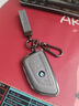 曲園寶馬鑰匙套金屬X3系X5系三系五系一系525li專(zhuān)用325li汽車(chē)包扣殼男 荔枝紋系列寶馬B款刀鋒4鍵-灰色套裝【槍殼+801手繩】 曬單實(shí)拍圖